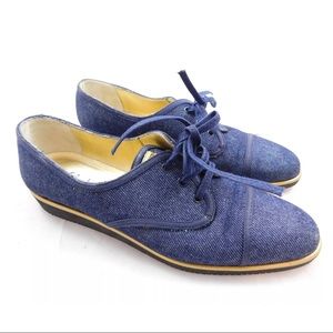 Salvatore Ferragamo Boutique Denim Chambray Lace